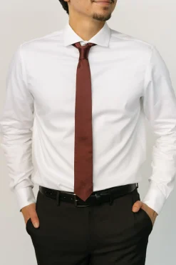 Outlet Baltic Born Classic Satin Tie | Dark Clove