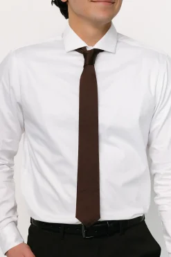 Hot Baltic Born Classic Satin Tie | Espresso