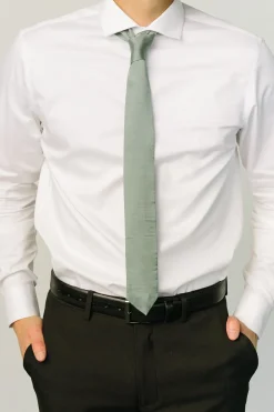 Sale Baltic Born Classic Satin Tie | Eucalyptus