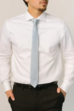 Hot Baltic Born Classic Satin Tie | Light Blue