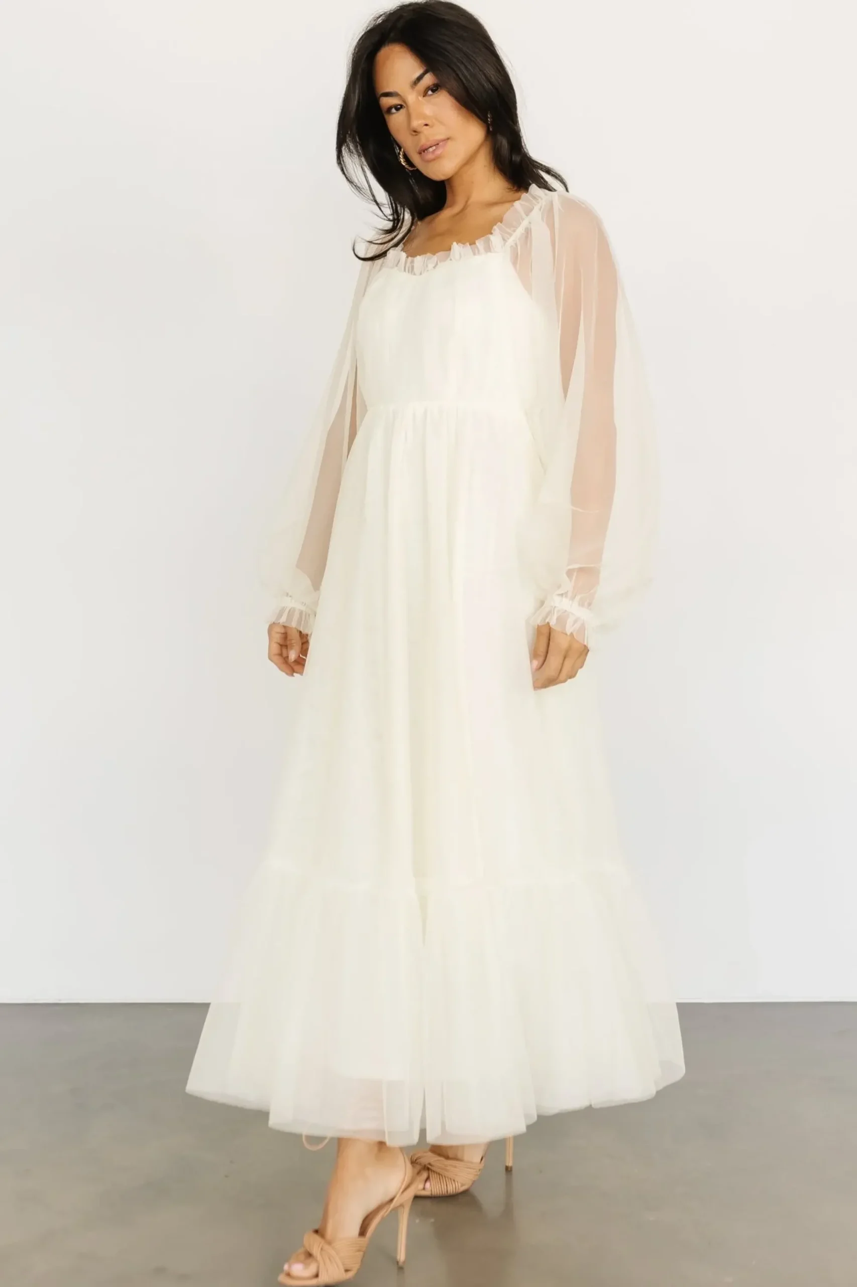 Discount Baltic Born Cleobelle Maxi Dress | Creamy Beige