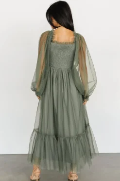 New Baltic Born Cleobelle Maxi Dress | Dusty Olive