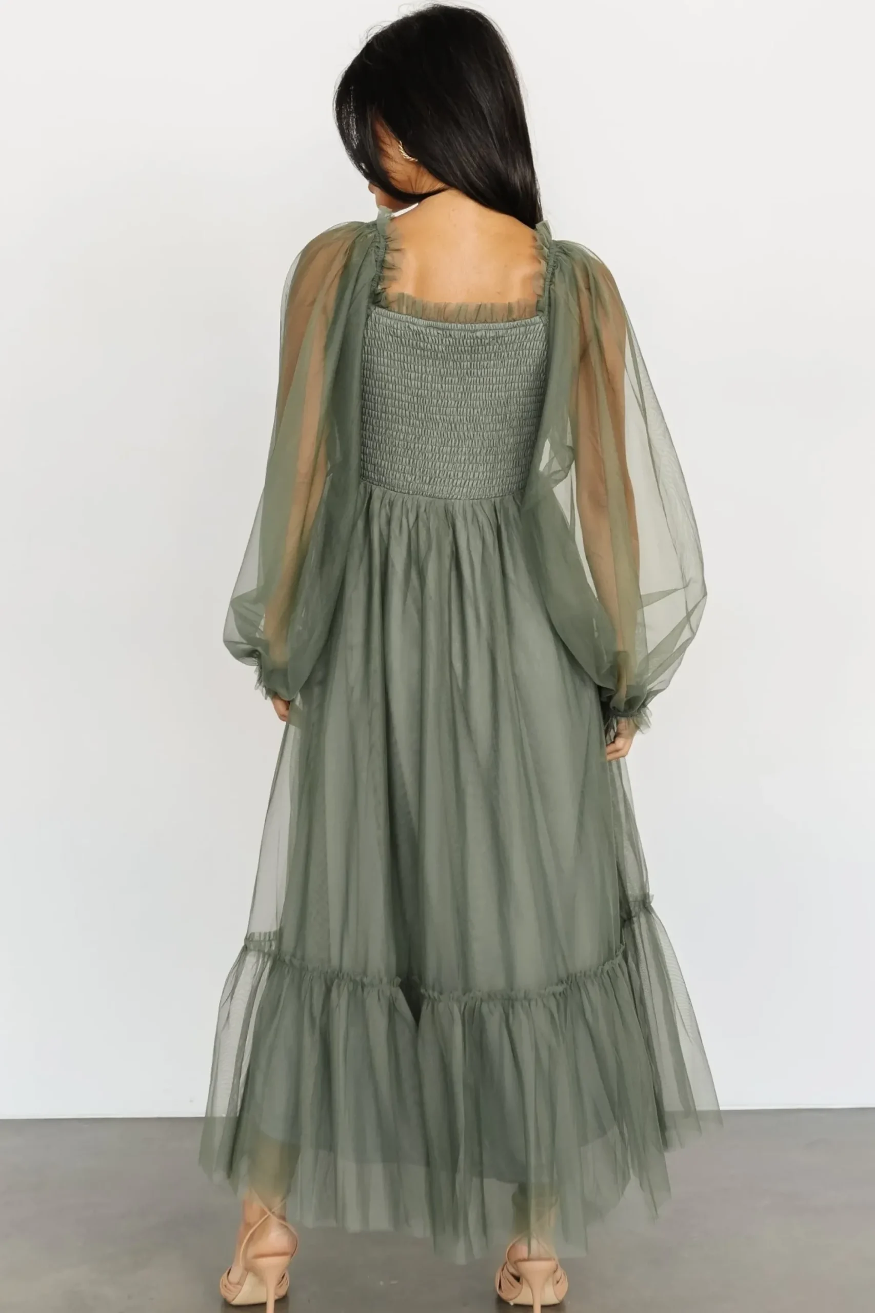 New Baltic Born Cleobelle Maxi Dress | Dusty Olive