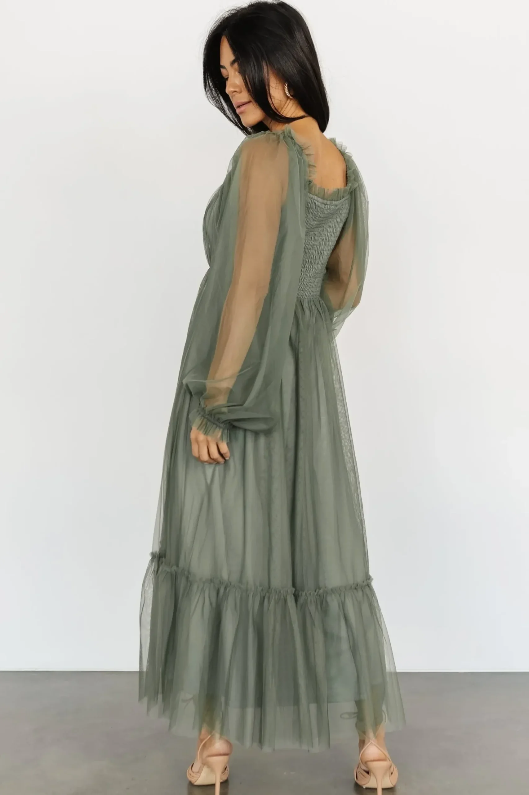 New Baltic Born Cleobelle Maxi Dress | Dusty Olive
