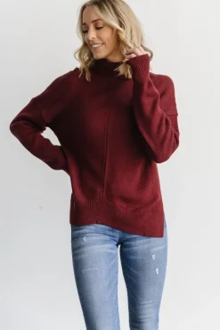 Hot Baltic Born Collins Knit Sweater | Burgundy