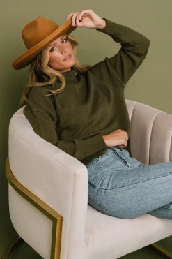 Best Baltic Born Collins Knit Sweater | Olive