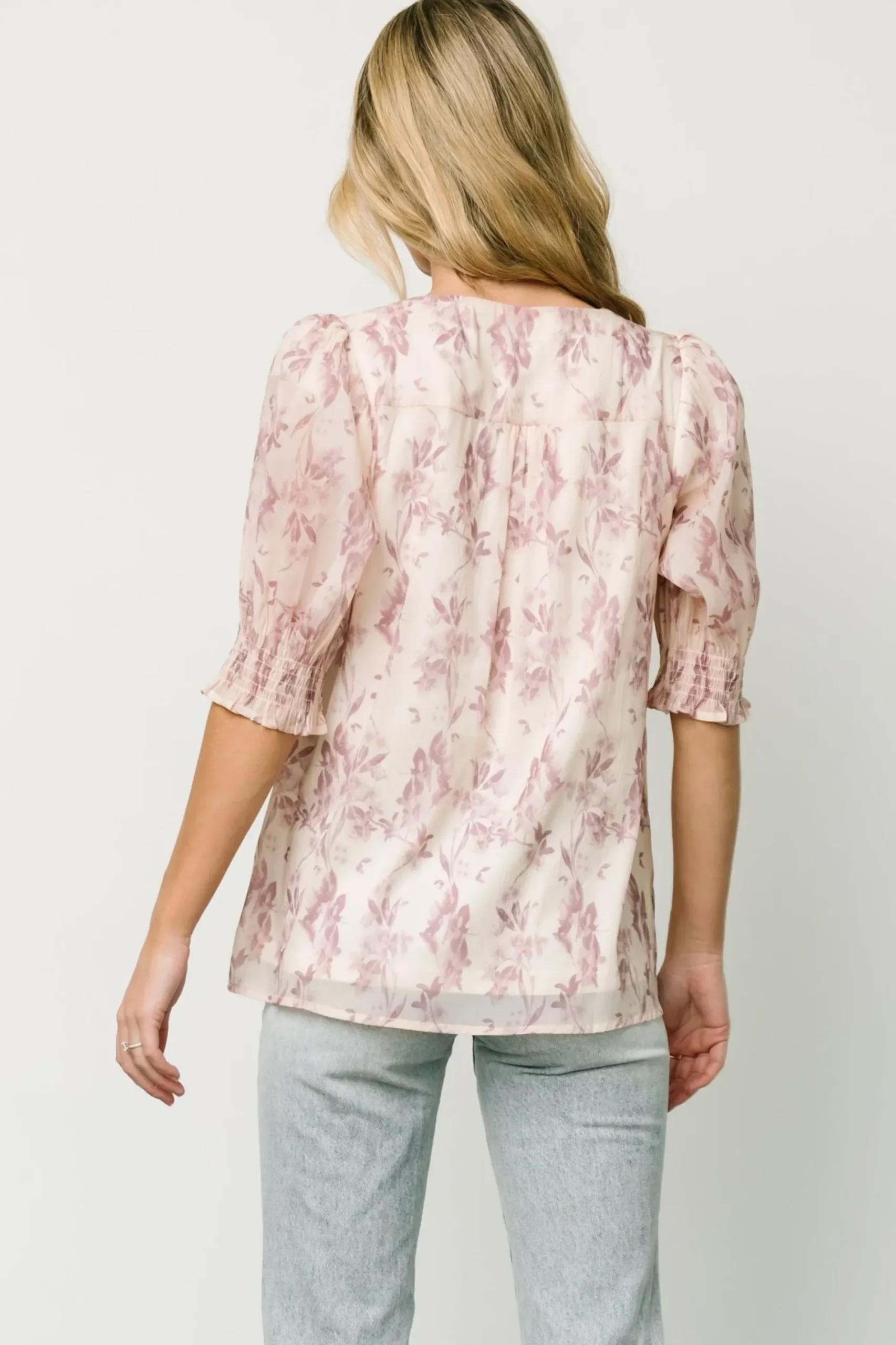 Best Baltic Born Cordova Top | Beige + Mauve Floral