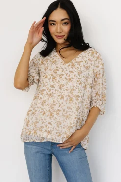 Outlet Baltic Born Cordova Top | Cream Multi Floral