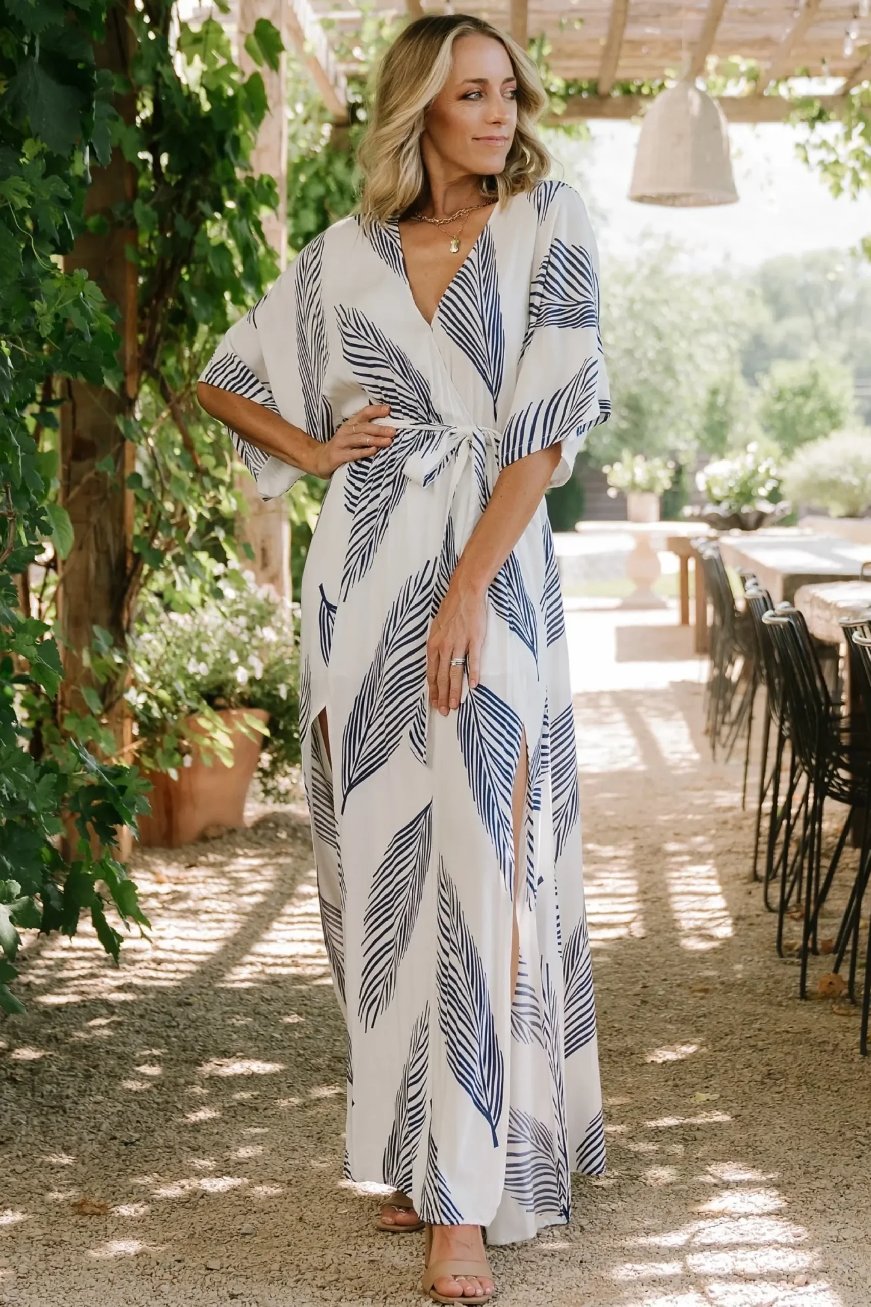 Clearance Baltic Born Corinth Maxi Dress | Navy Print