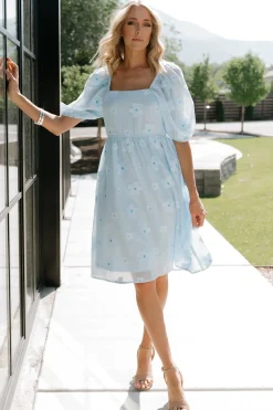 Best Baltic Born Daisy Short Dress | Blue Floral