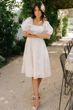 Outlet Baltic Born Daisy Short Dress | Vintage Cream Floral