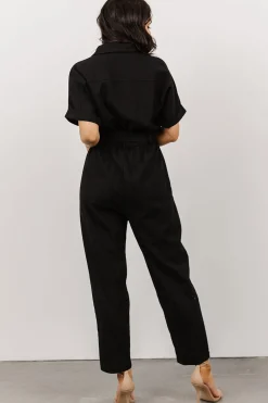 Outlet Baltic Born Dallas Button Up Jumpsuit | Black