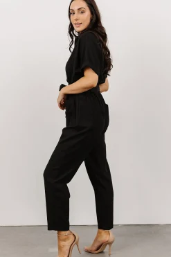 Outlet Baltic Born Dallas Button Up Jumpsuit | Black