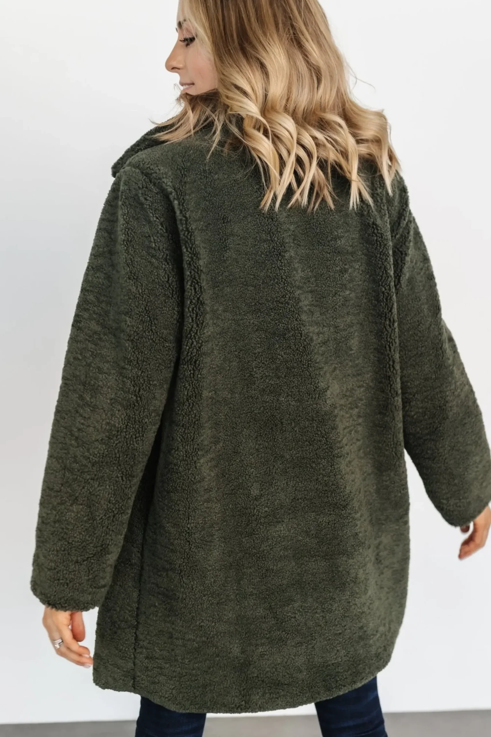 Best Baltic Born Damien Sherpa Coat | Dark Green