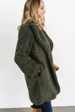 Best Baltic Born Damien Sherpa Coat | Dark Green