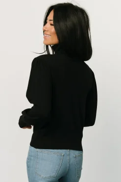 Sale Baltic Born Danica Turtleneck Knit Top | Black