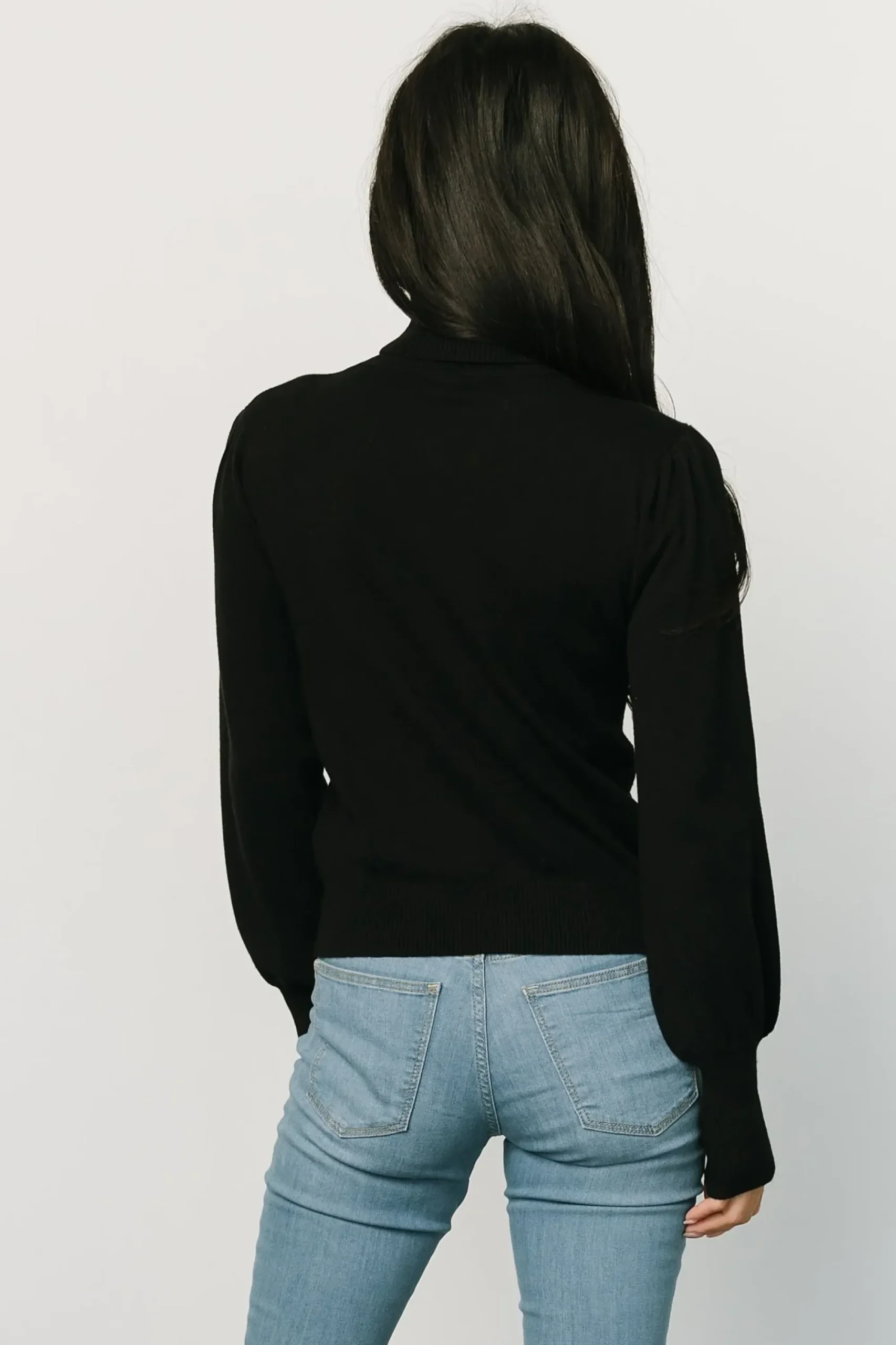 Sale Baltic Born Danica Turtleneck Knit Top | Black