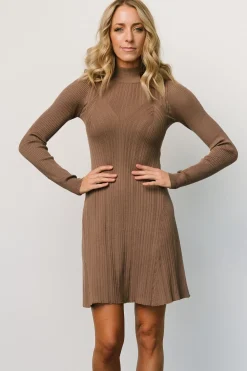 Hot Baltic Born Dastrup Ribbed Dress | Brown