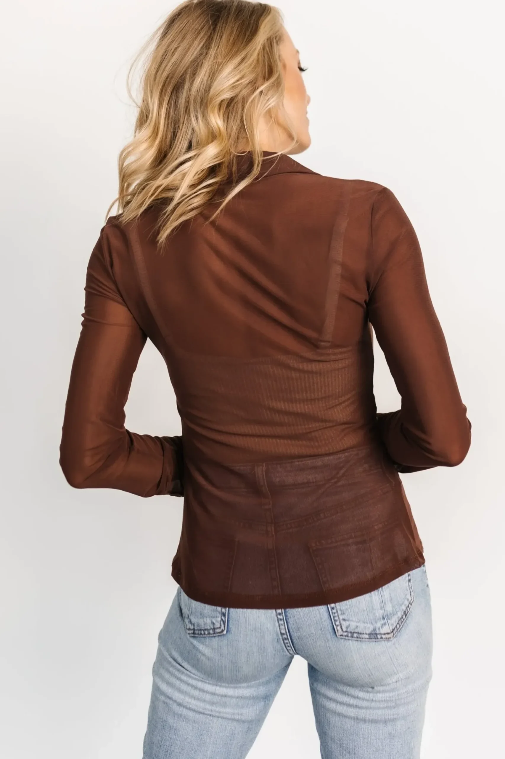 Online Baltic Born Dax Mesh Top | Chocolate