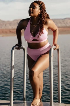 Best Baltic Born Del Mar Ribbed Bikini Bottom | Pink