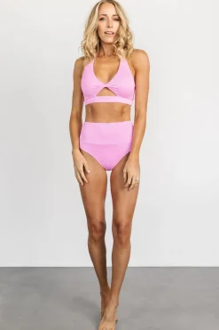 Best Baltic Born Del Mar Ribbed Bikini Bottom | Pink