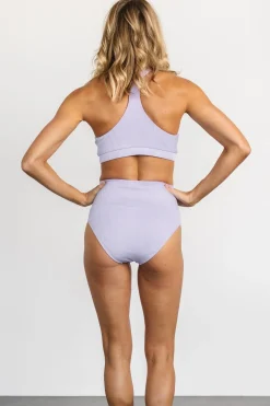 New Baltic Born Del Mar Ribbed Bikini Top | Lilac