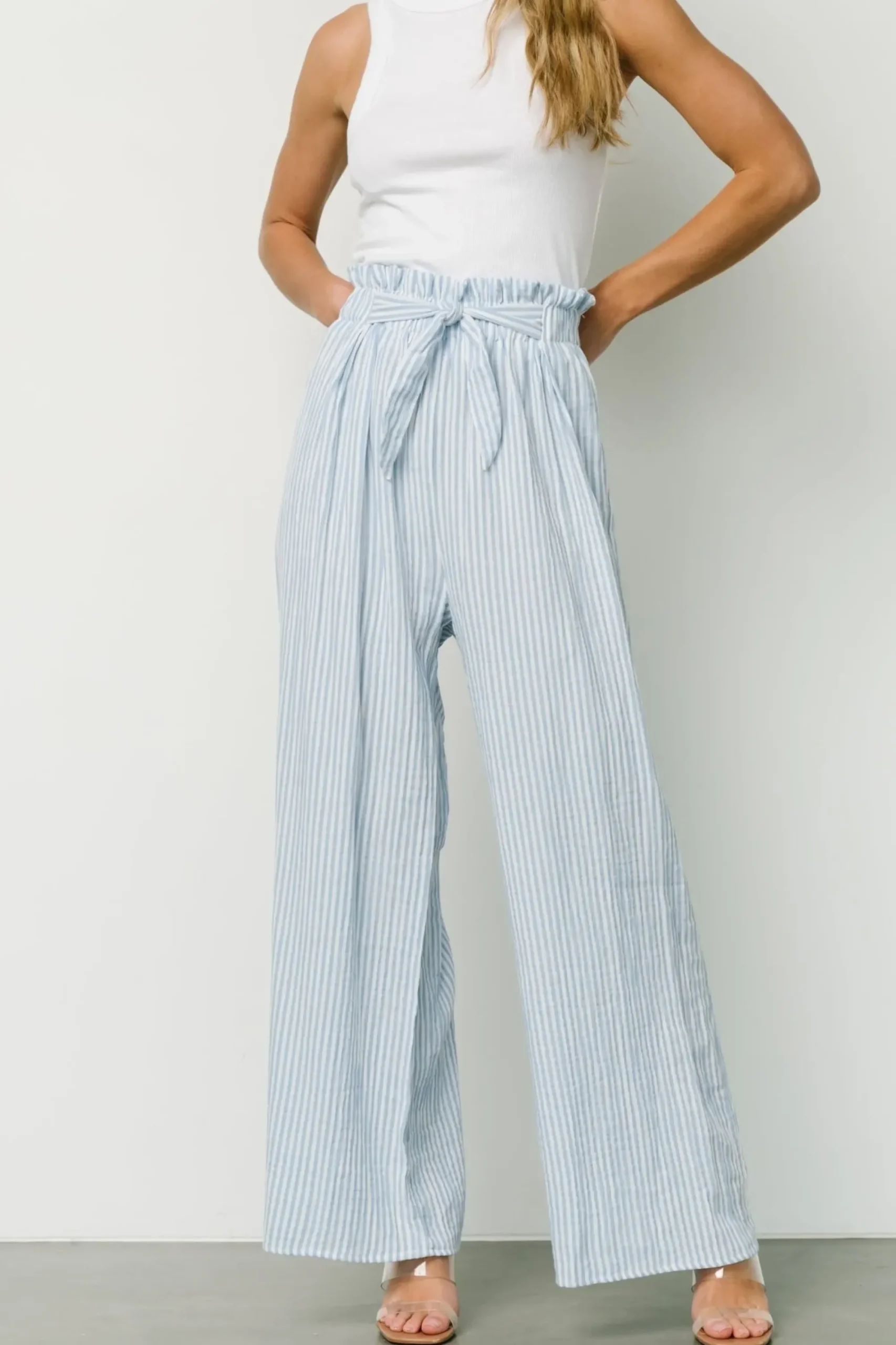 Best Baltic Born Delphi Wide Leg Pants | Blue Stripe
