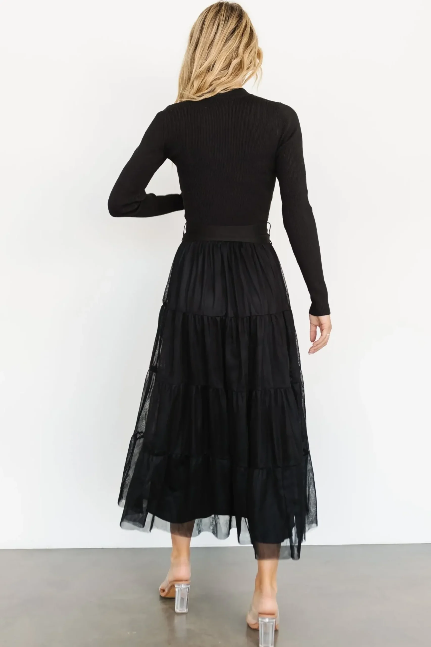 Fashion Baltic Born Demi Sweater Tulle Dress | Black