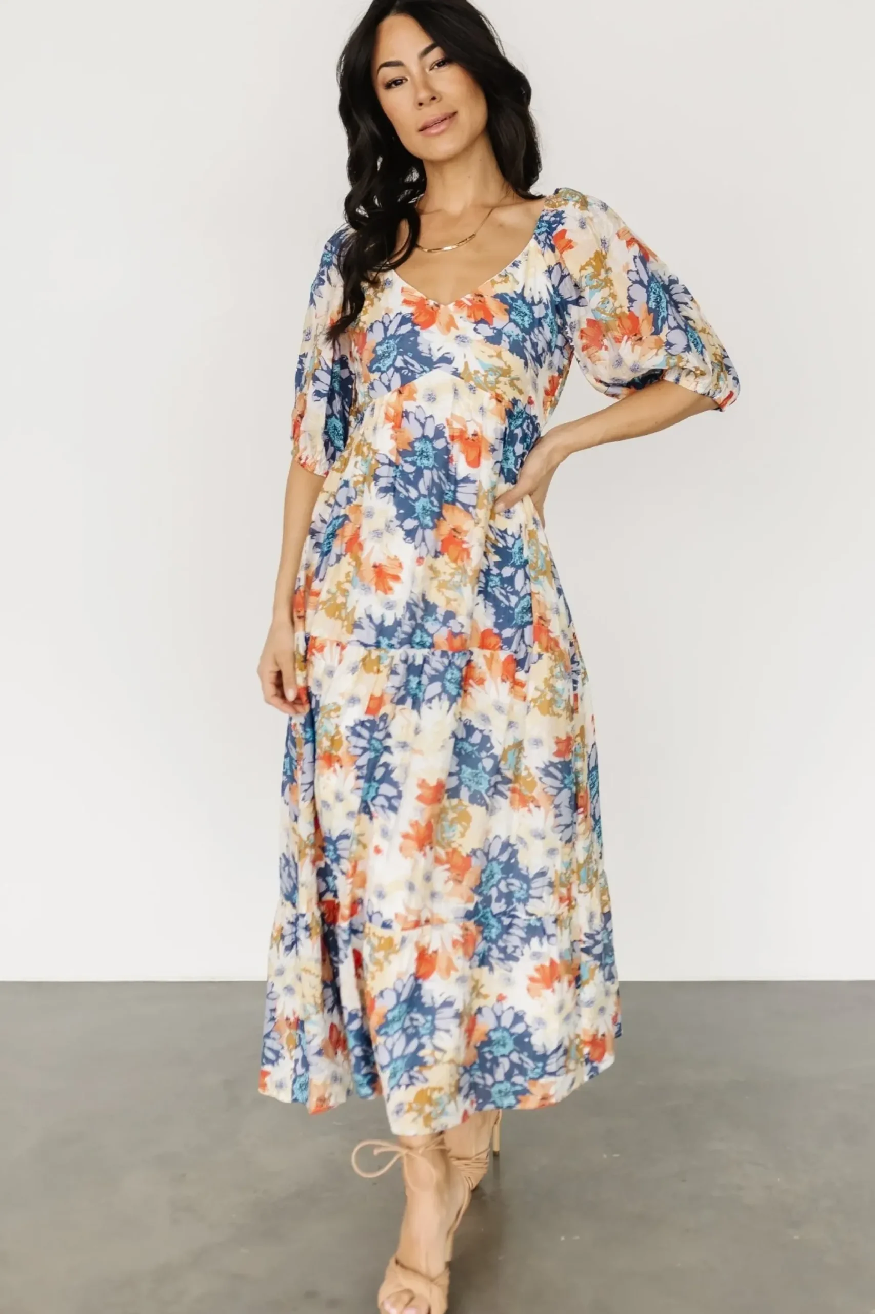 Fashion Baltic Born Denton Midi Dress | Blue Multi