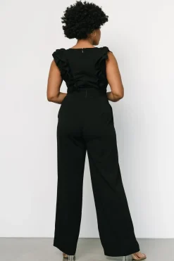 Discount Baltic Born Descanso Ruffle Jumpsuit | Black