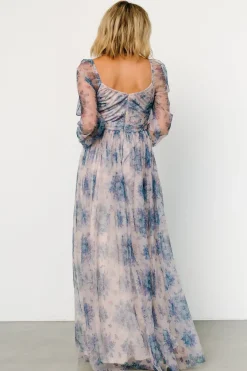 Discount Baltic Born Desiree Tulle Maxi Dress | Natural + Slate Floral