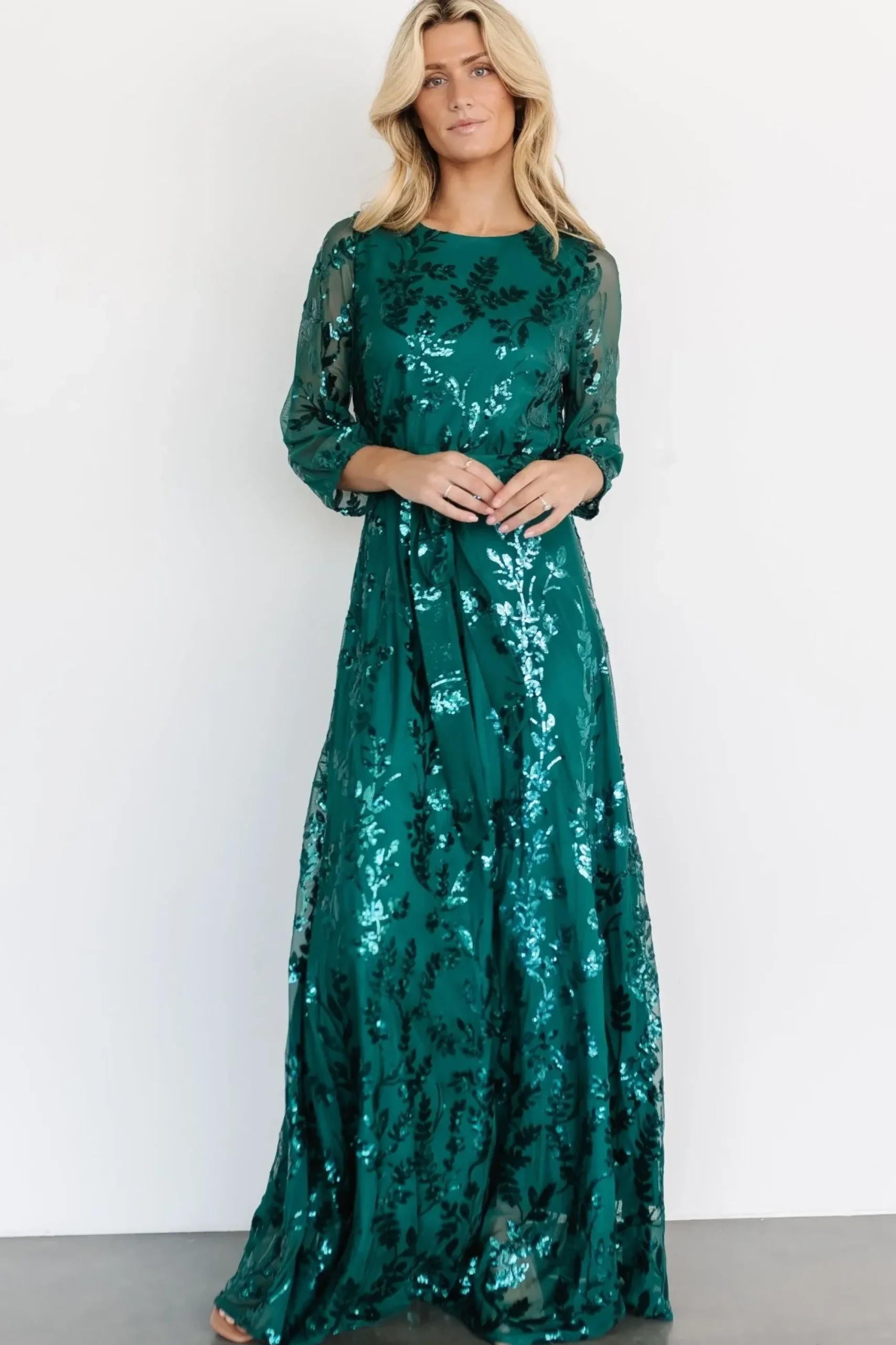 Outlet Baltic Born Destiny Sequin Maxi Dress | Emerald