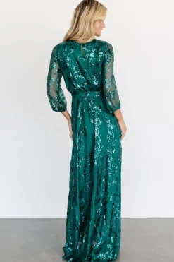 Outlet Baltic Born Destiny Sequin Maxi Dress | Emerald