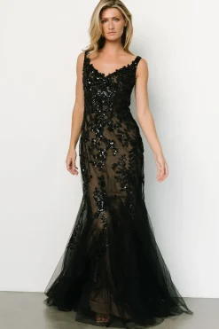 Fashion Baltic Born Devotion Bridal Gown | Black + Nude