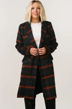 Discount Baltic Born Dickinson Trench Coat | Navy Multi