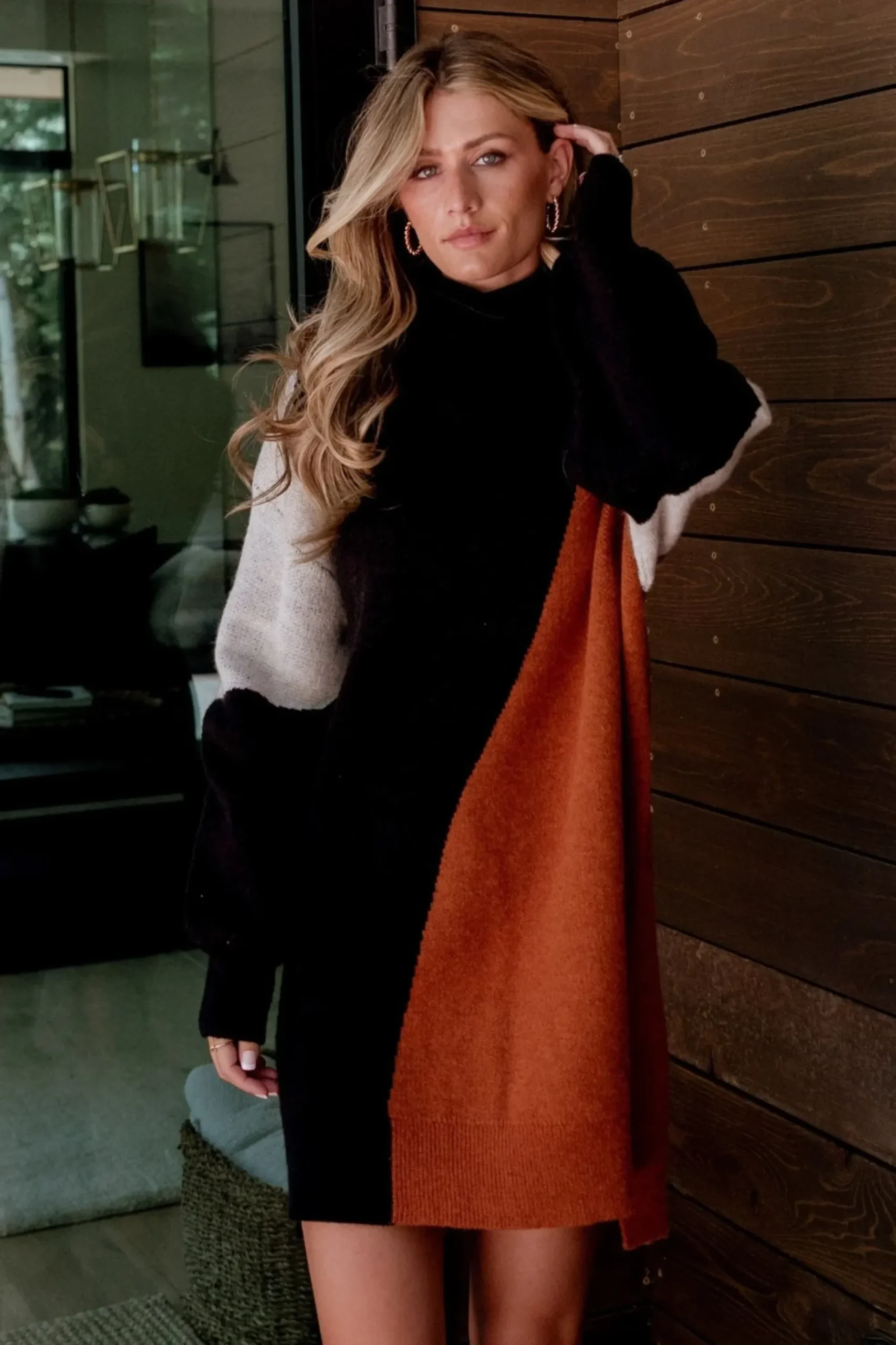 Discount Baltic Born Diego Sweater Dress | Black Multi