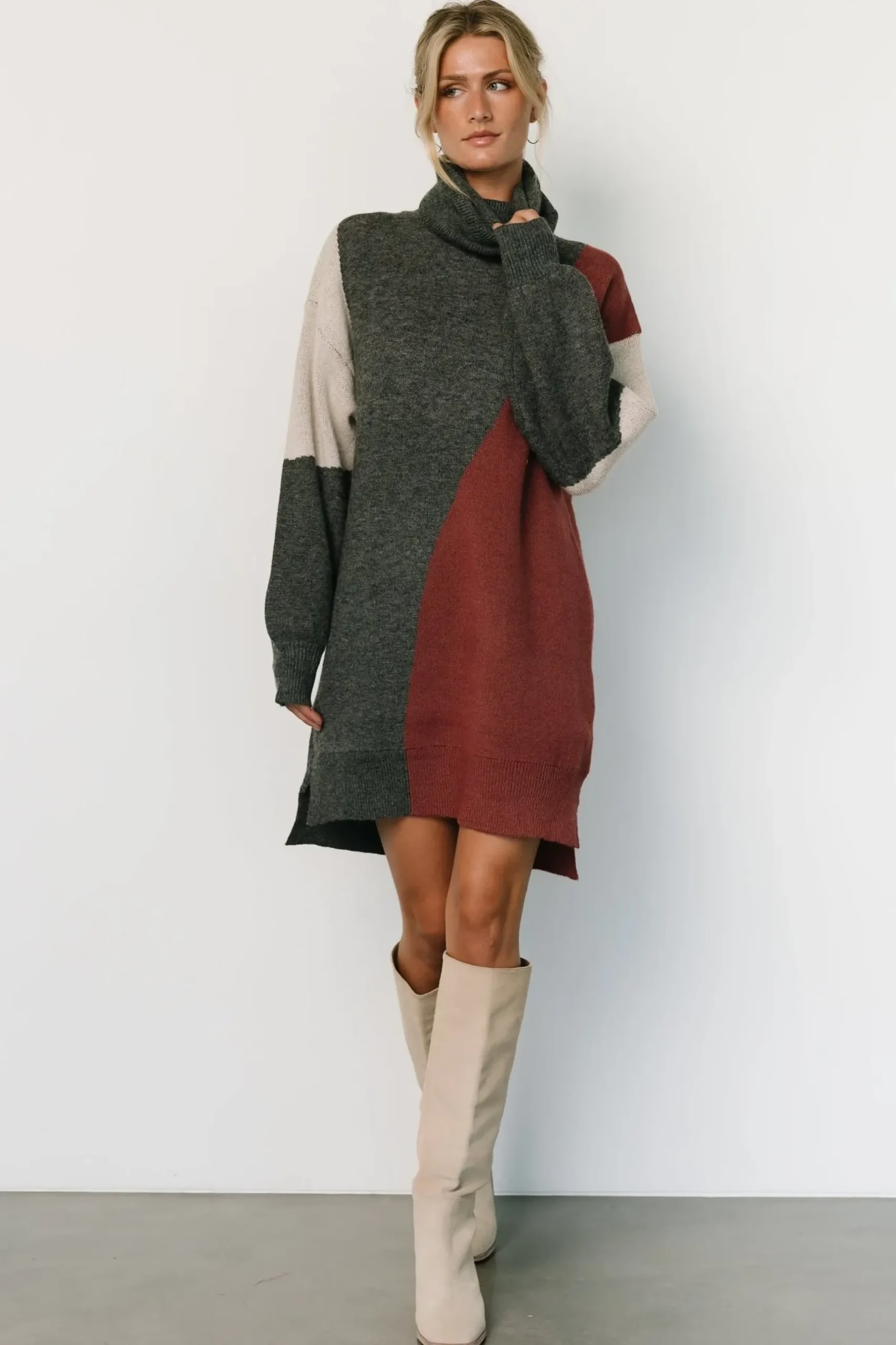 Best Baltic Born Diego Sweater Dress | Charcoal Multi