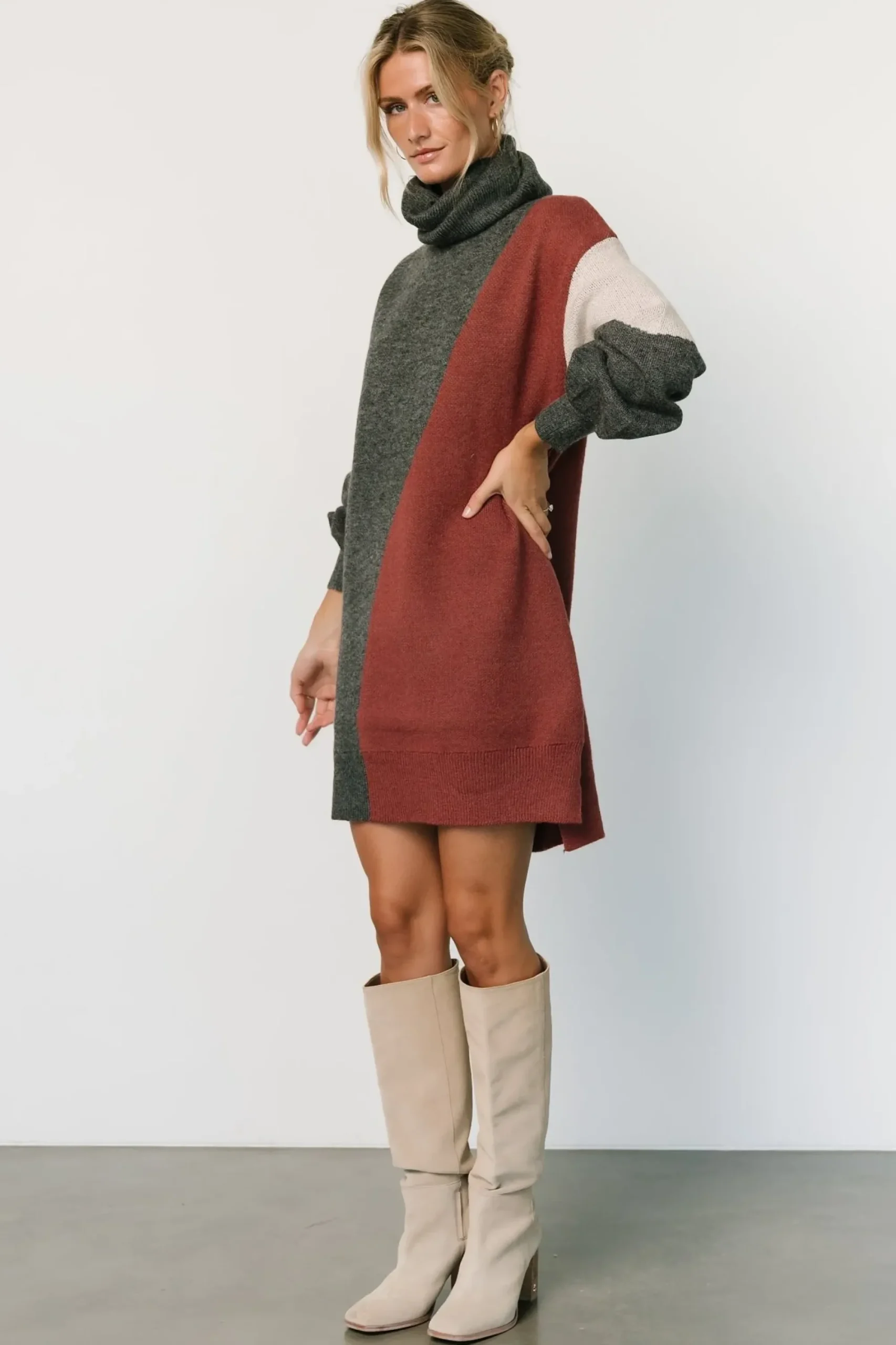 Best Baltic Born Diego Sweater Dress | Charcoal Multi