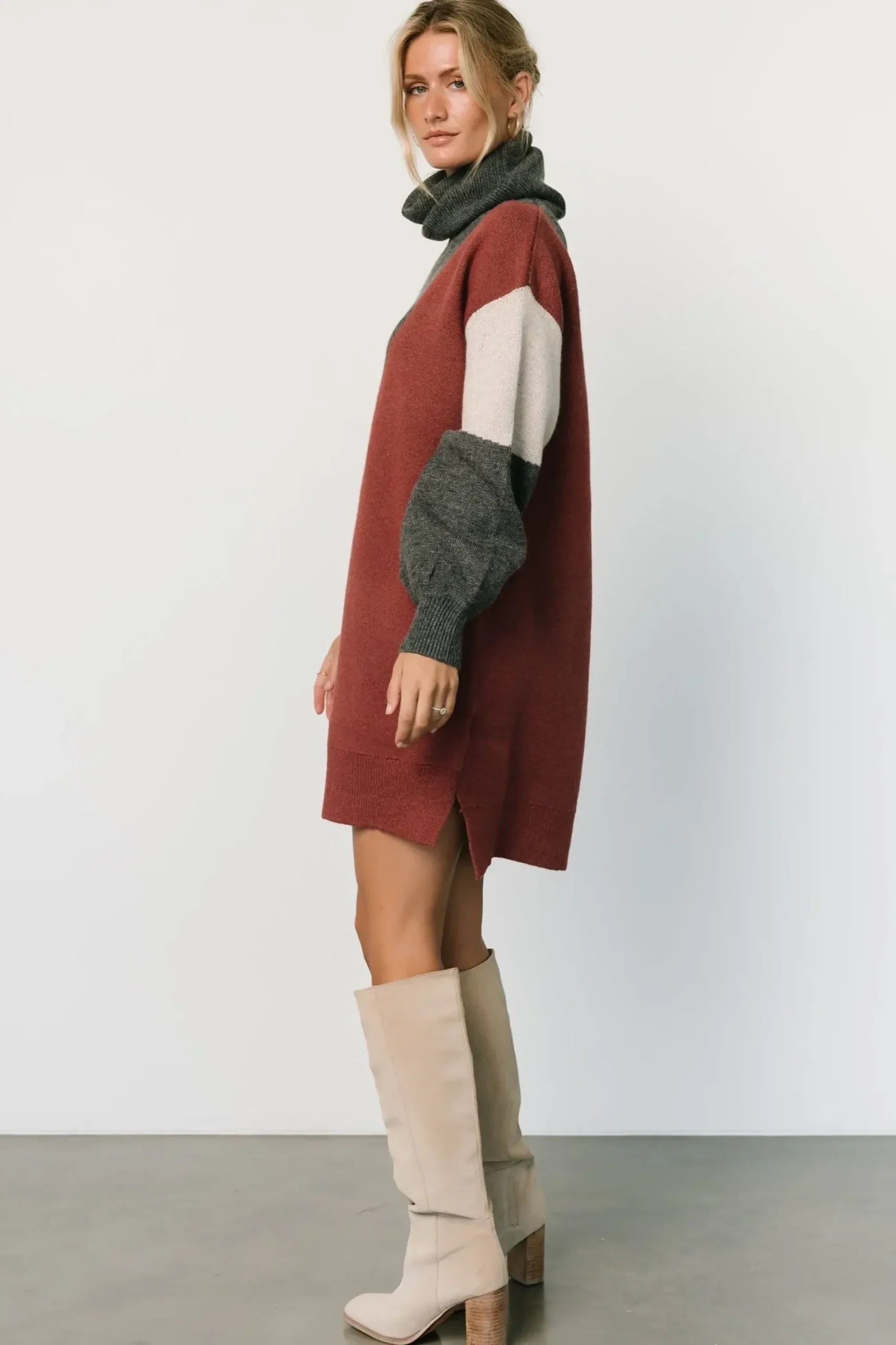 Best Baltic Born Diego Sweater Dress | Charcoal Multi