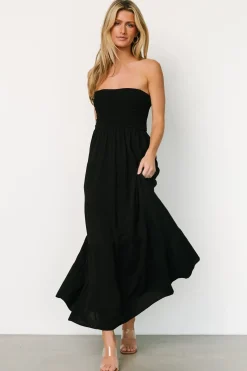 New Baltic Born Domenica Strapless Maxi Dress | Black