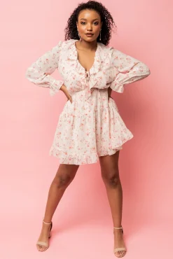 Hot Baltic Born Doris Mini Dress | Blush Floral