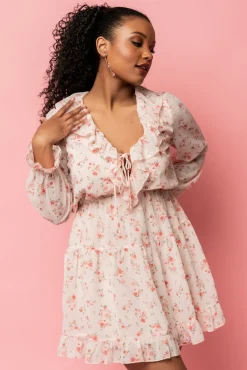 Hot Baltic Born Doris Mini Dress | Blush Floral