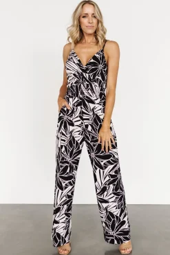 Sale Baltic Born Duncan Sleeveless Jumpsuit | Black + Cream