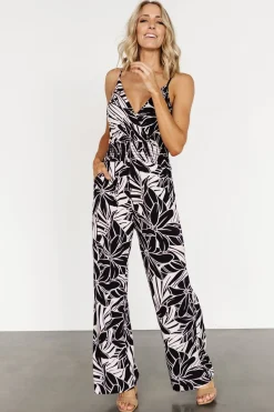 Sale Baltic Born Duncan Sleeveless Jumpsuit | Black + Cream