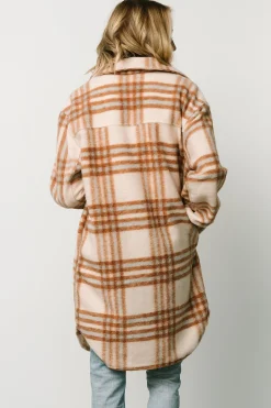 Fashion Baltic Born Durango Plaid Shacket | Oatmeal + Mocha
