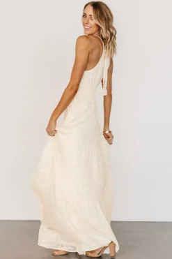 Outlet Baltic Born Eilish Embossed Maxi Dress | Cream