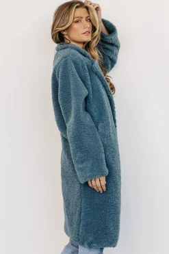 Hot Baltic Born Elbrus Sherpa Trench Coat | Persian Blue