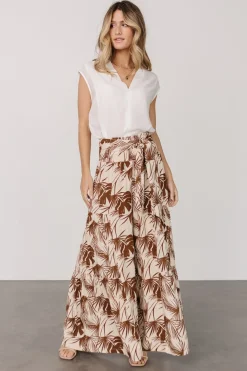 Sale Baltic Born Elin Flowy Pants | Cream + Mocha