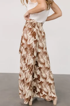 Sale Baltic Born Elin Flowy Pants | Cream + Mocha