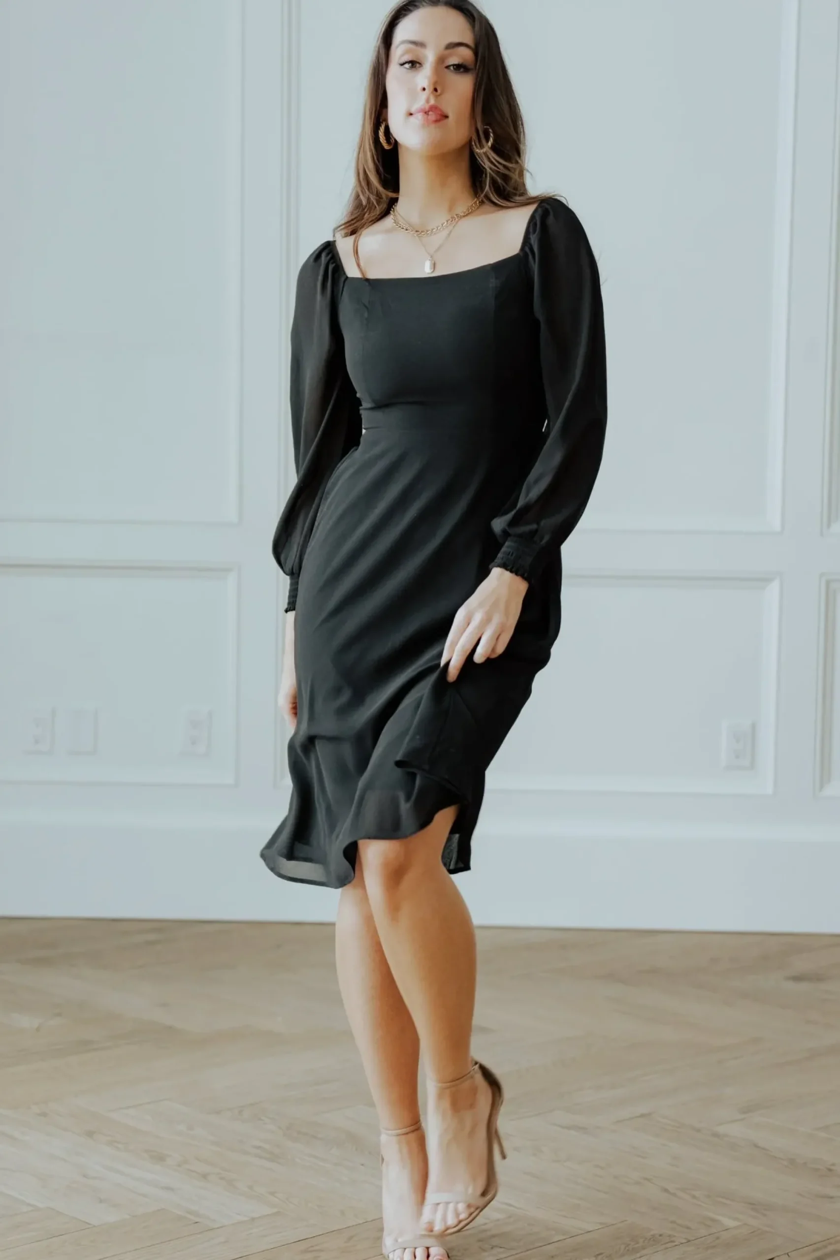 Hot Baltic Born Elise Short Dress | Black